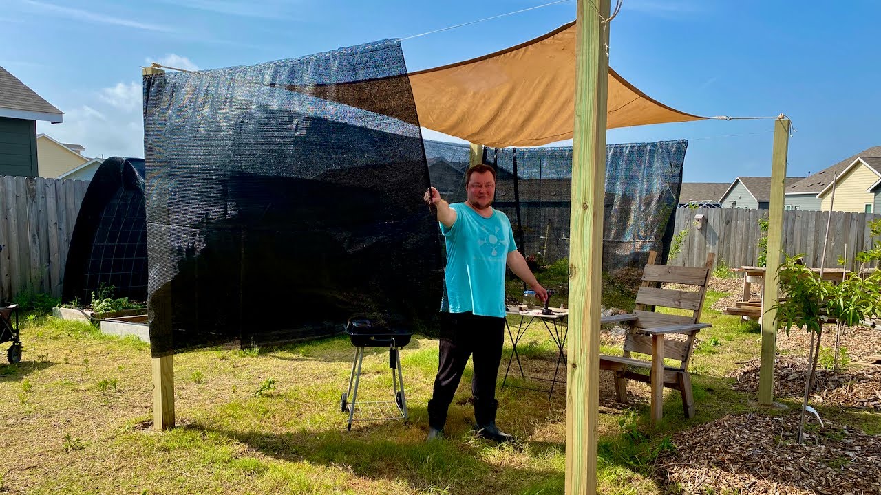 Building Sun Shade Canopy - Tent (Project Finale)