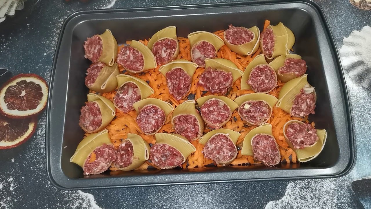 ВКУСНО до мурашек, просто до улыбки!(◕‿◕)Фаршированные макароны 