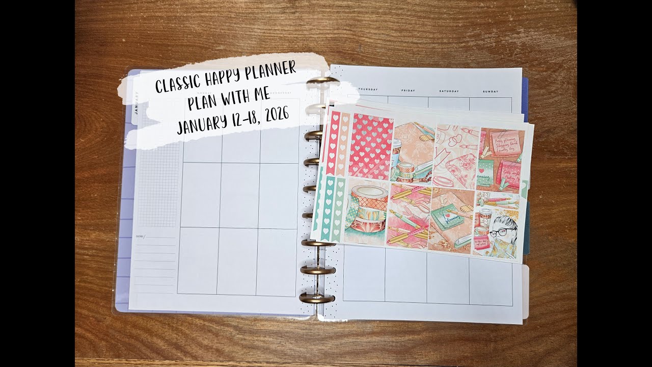 Classic Happy Planner Plan with Me || January 12-18, 2026