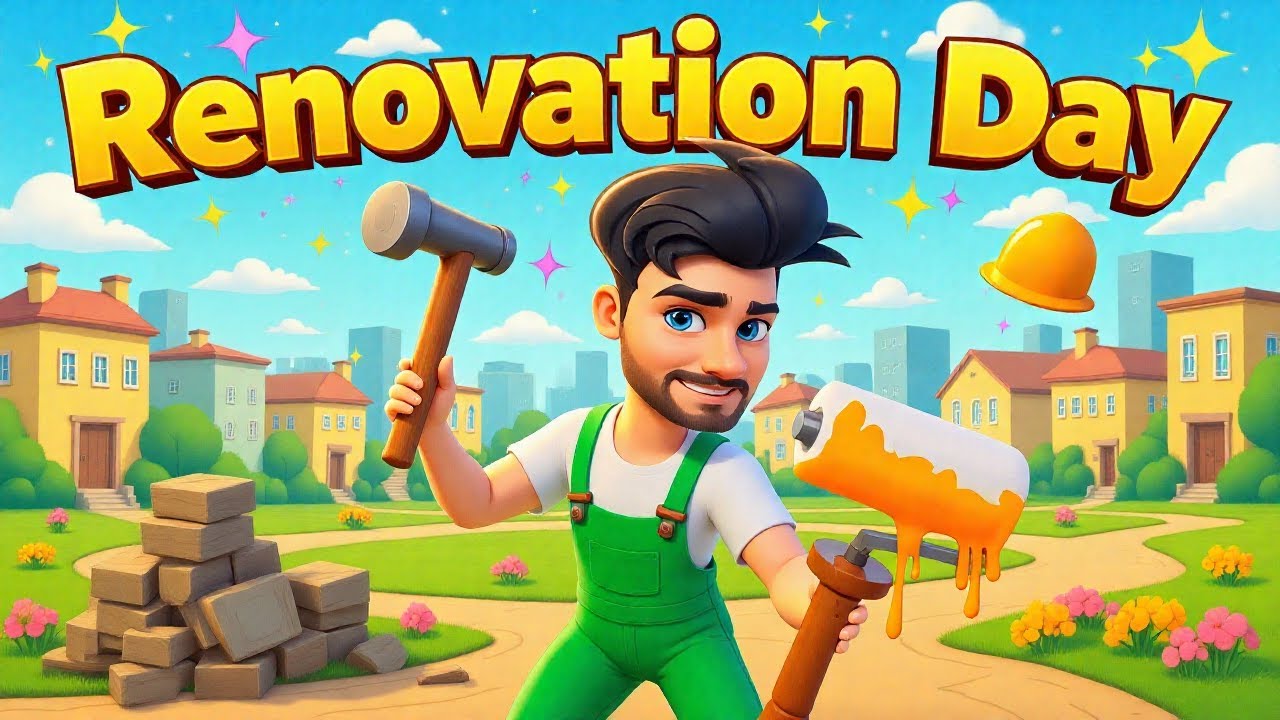 Renovation Day: House Makeover - Gameplay Walkthrough (Android,iOS)