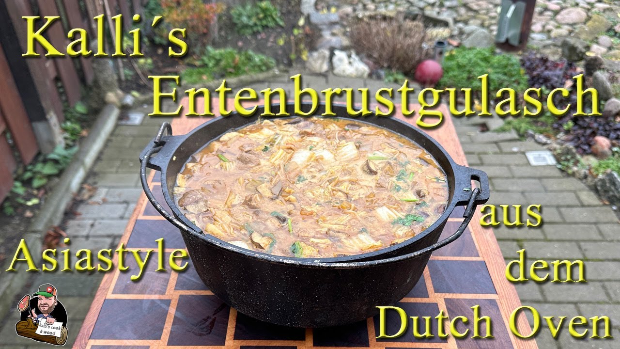 Kalli´s Entenbrust Gulasch im Asia Style aus dem Dutch Oven // Kalli´s cook & wood