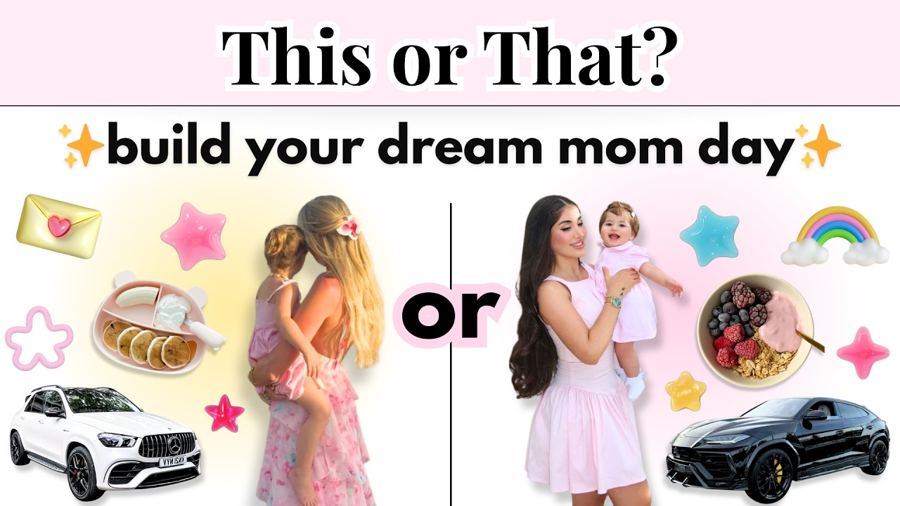 This or That? Build Your Dream Mom Day 🍼🥰💗 House, Kids & Cute Family Moments!
