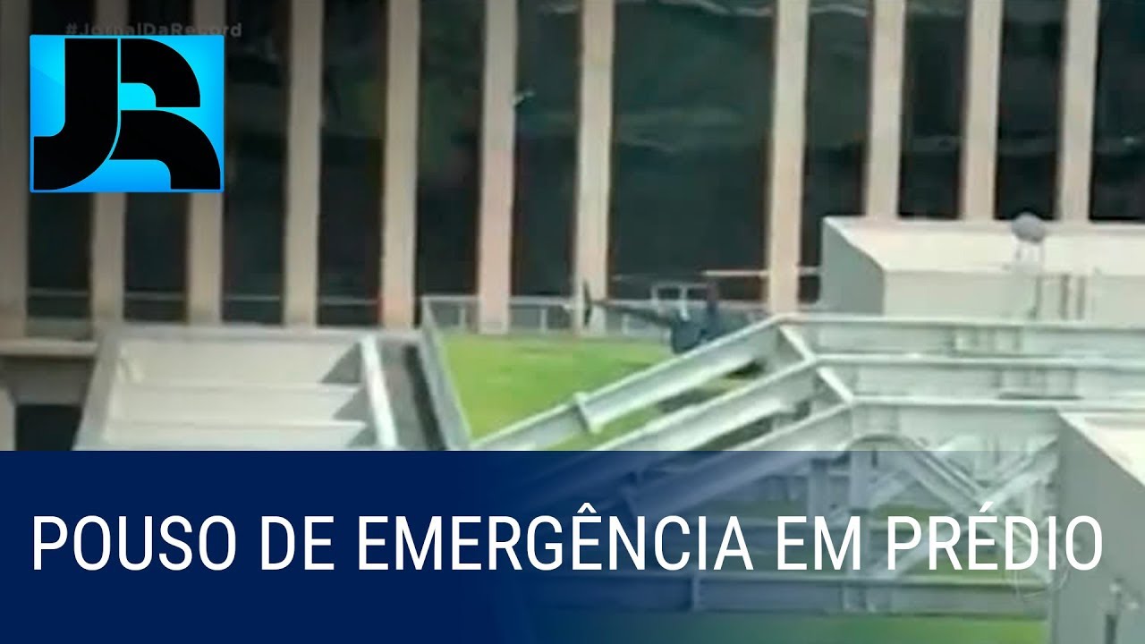 Helicóptero faz pouso de emergência em prédio da avenida Faria Lima, em São Paulo