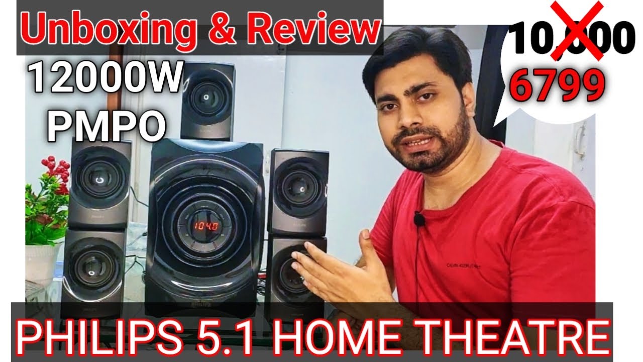 Philips 120w 5.1 Home theater Unboxing & Review | 5.1 Surround Sound Home theater | khantalk