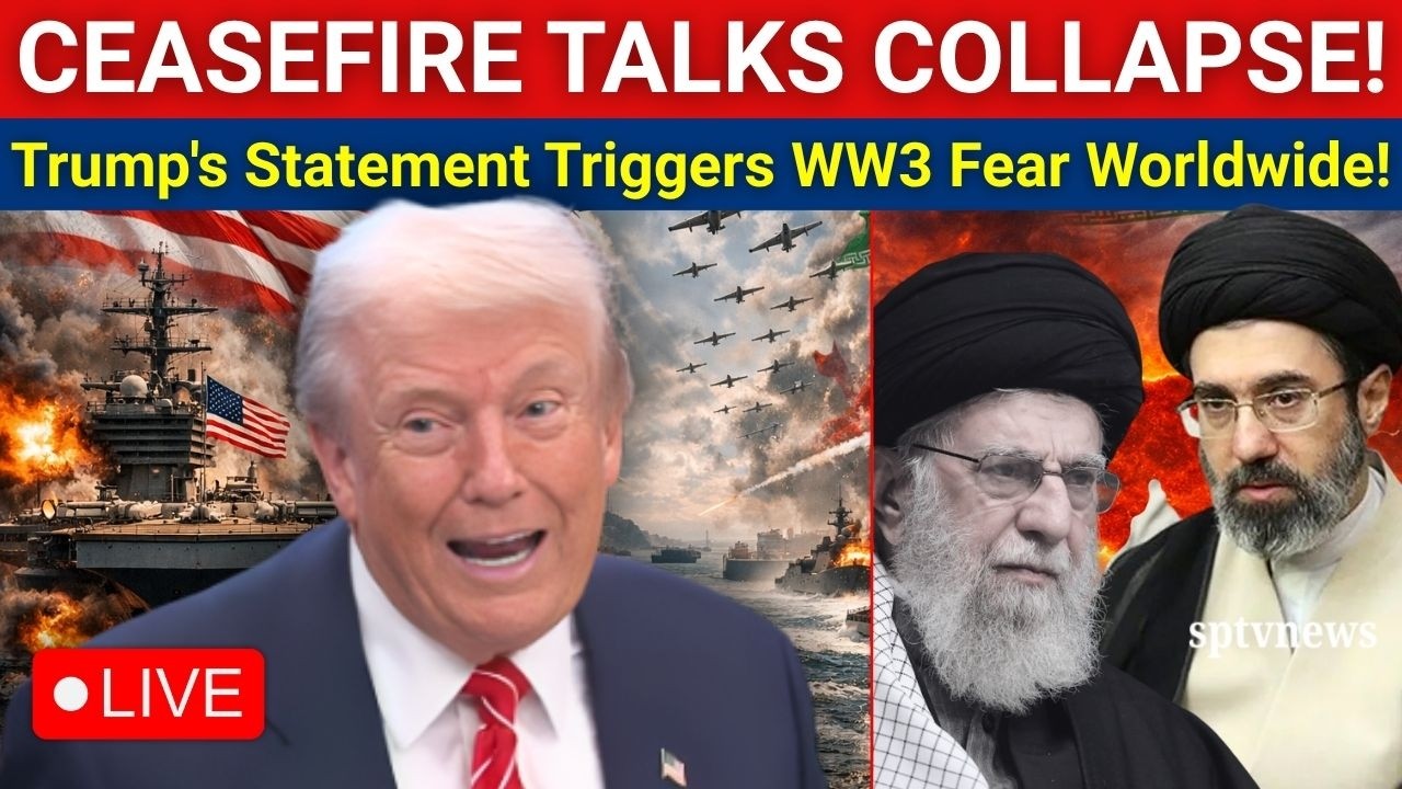 Trump LIVE: CEASEFIRE TALKS FALLS! Donald Trump's Warning Raises WW3 Fears | US-Israel vs Iran War