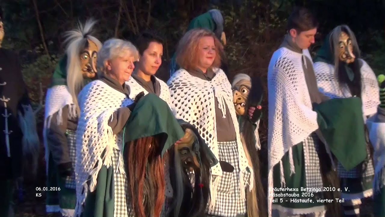 Häsabstauba 2016 - Teil 5 - Hästaufe, vierter Teil, die Maske - Kräuterhexa Betzinga