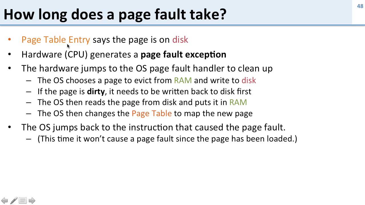Virtual Memory: 8 Page Faults
