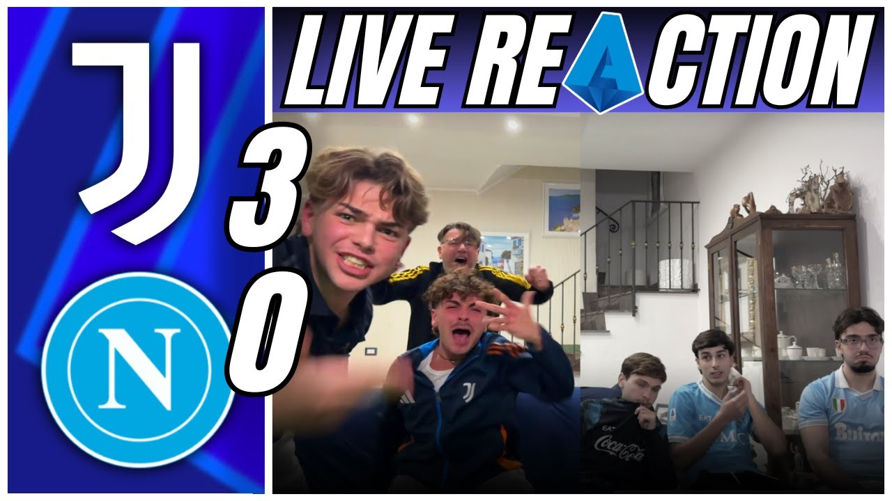 ⚽️⚽️⚽️ UMILIAZIONE!!! JUVENTUS - NAPOLI 3-0 | LIVE REACTION JUVENTINI e NAPOLETANI 