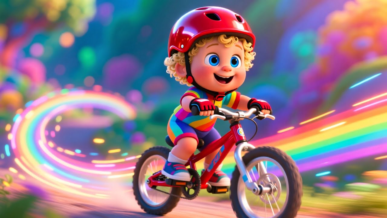 Baby&rsquo;s Mountain Bike Ride | Nursery Rhymes for Kids | Baby Songs and Fun Learning Videos