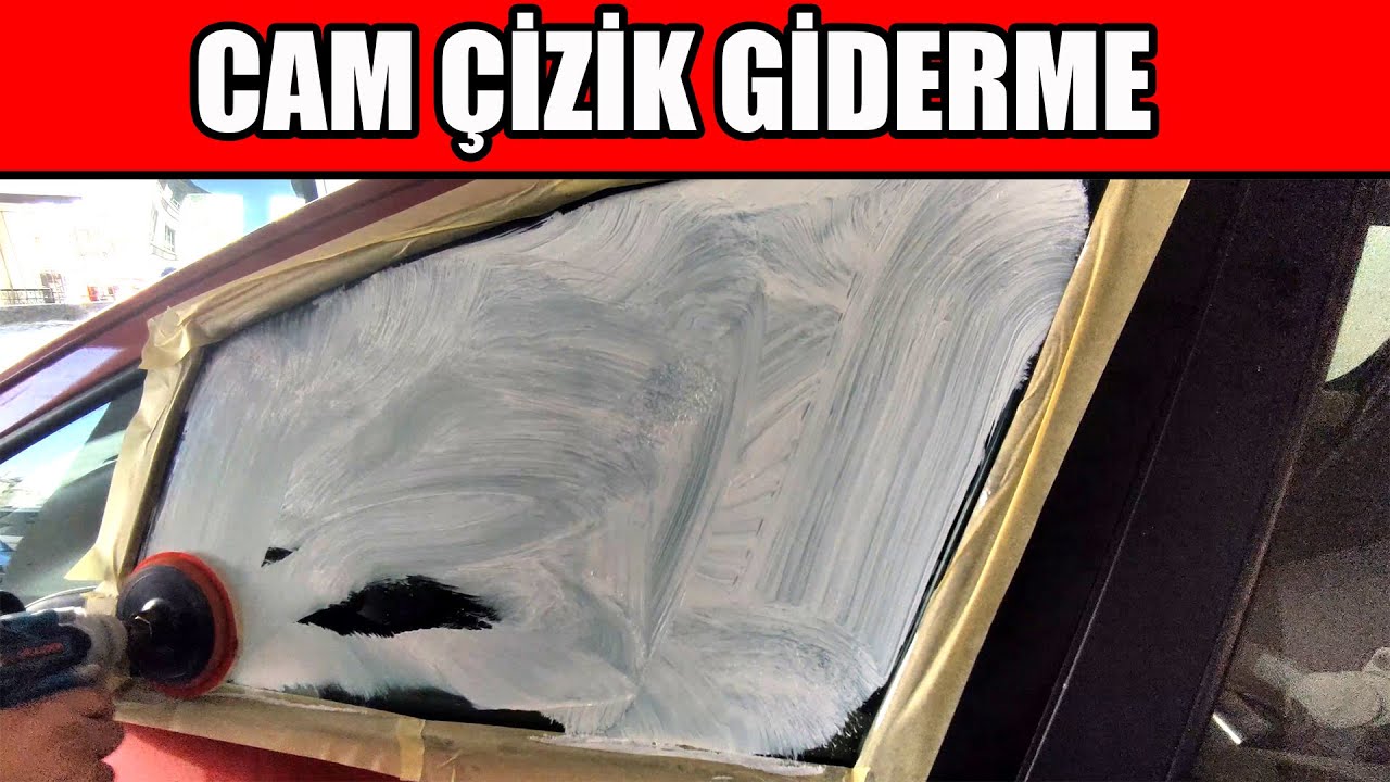 Araba Cam Çiziği Nasıl Giderilir? Seryum Oksit Cam Çizik Giderme Uygulaması. Derin Çizik Giderme