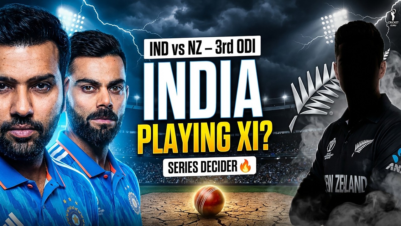 IND vs NZ 3rd ODI Decider!🔥Team India Playing XI & Holkar Stadium Stats