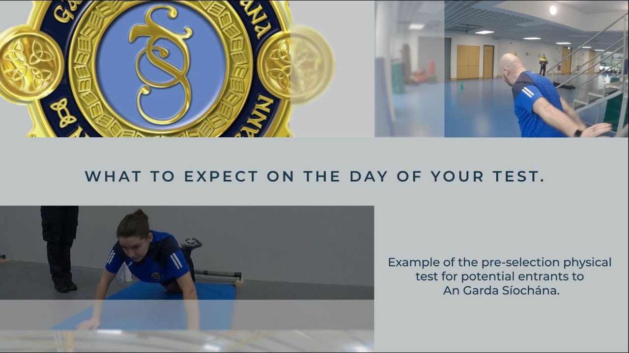 Advice on what to expect during the Garda Pre selection physical fitness test