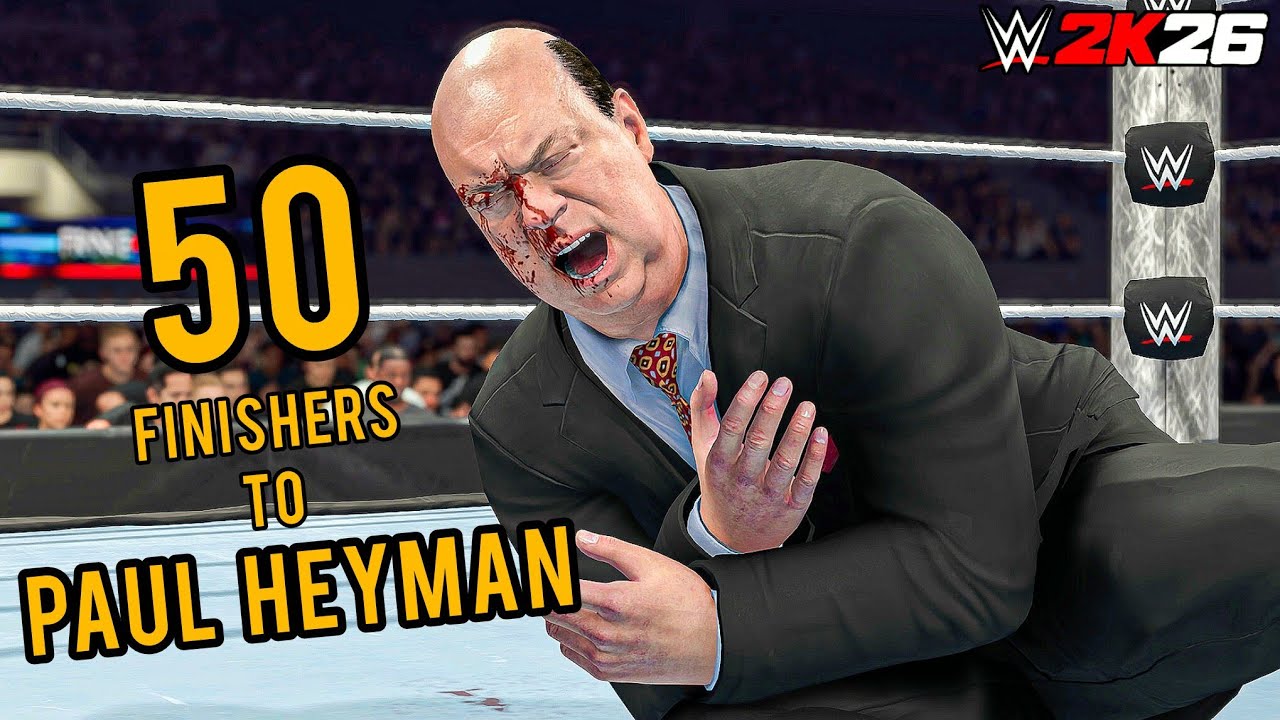 WWE 2K26 : 50 Finishers To Paul Heyman !!!