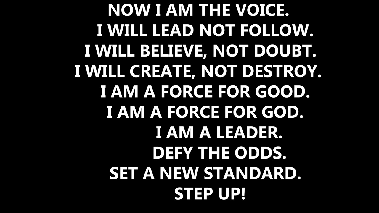 Tony Robbins Incantation Loop - Now I Am The Voice