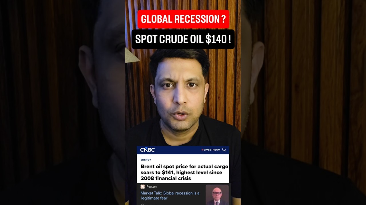 🛢️⚠️ Crude Oil Hits $141: Is a Global Recession Inevitable ? Market Crash, Job Loss ? 2008 Repeat ?