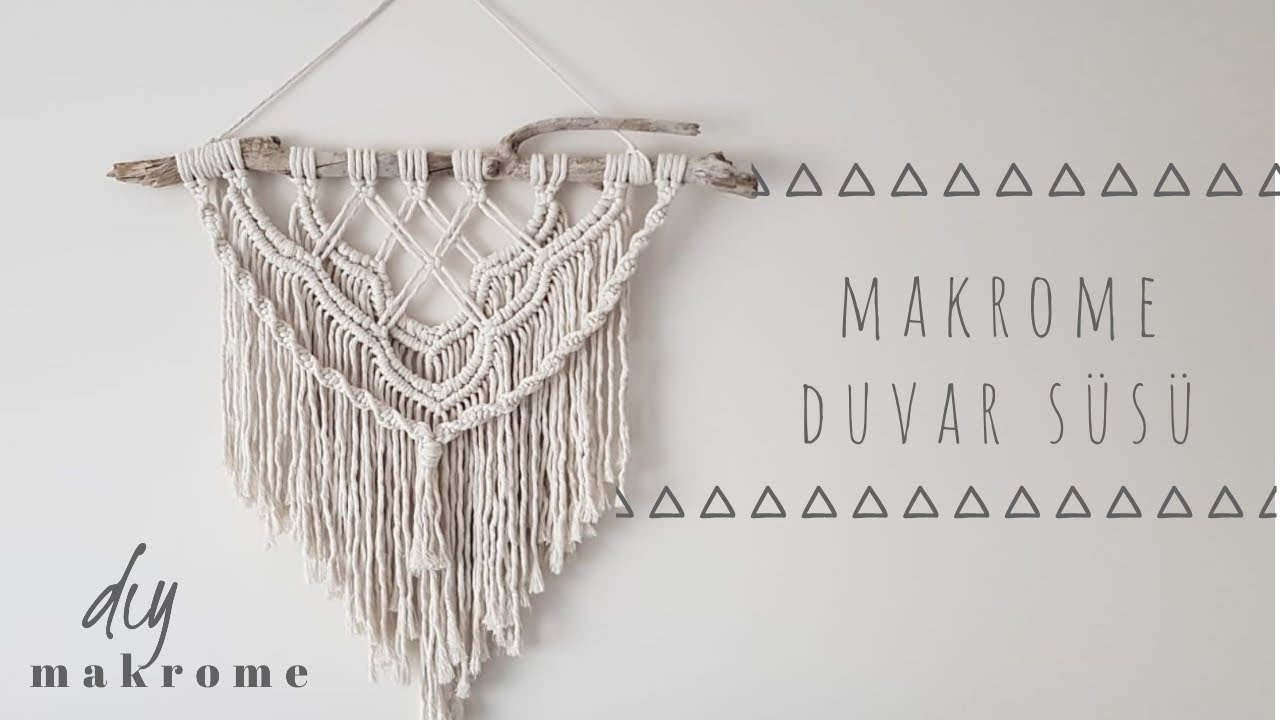 Makrome Duvar Süsü/ DIY macrame wall hanging