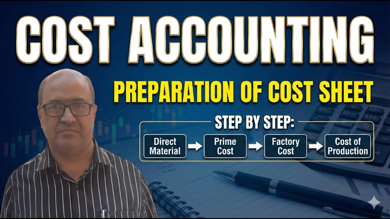 Cost Accounting, Unit Costing, Cost Sheet 