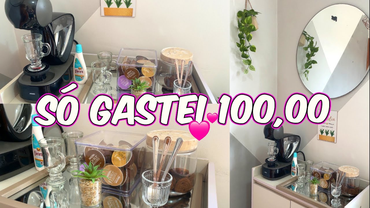 MONTEI UM CANTINHO DO CAFÉ GASTANDO APENAS 100,00 - FICOU LINDO😍
