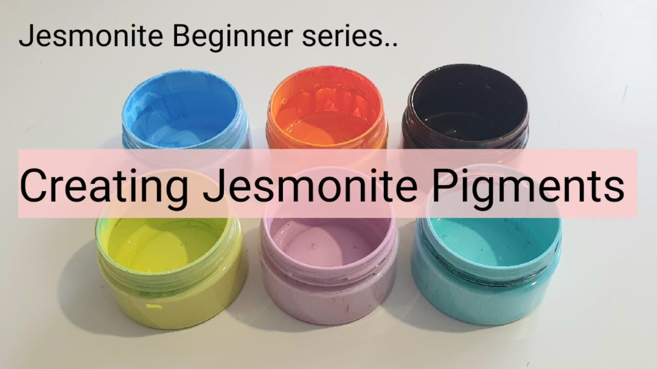 Jesmonite *How to mix your own pigments* Video 2