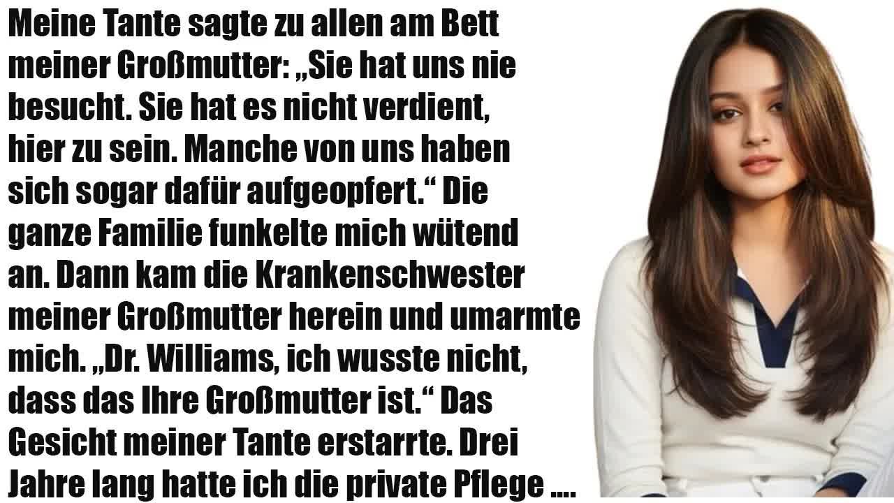 Meine Tante beschämte mich am Sterbebett meiner Oma – doch sie kannte die Wahrheit nicht