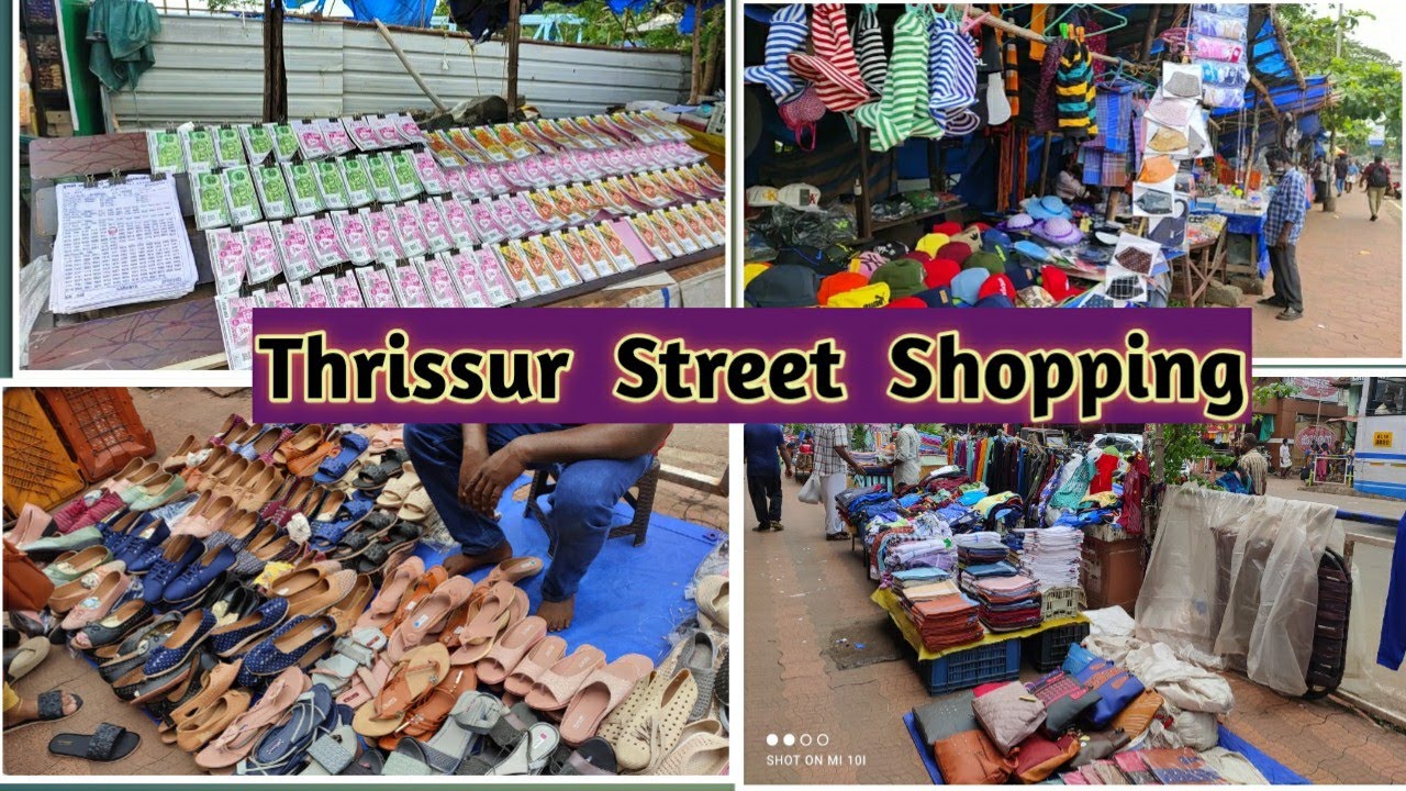 Thrissur Street  Shopping 👡👠 /Tripod and clothes  /Thrissur/