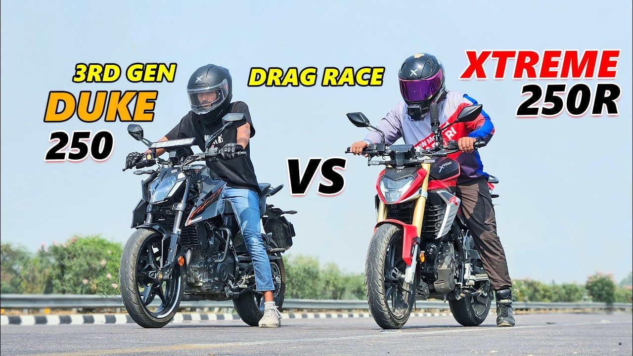 2025 KTM Duke 250 Gen 3 vs Hero Xtreme 250R Drag Race | Which 250cc Bike Is Faster?
