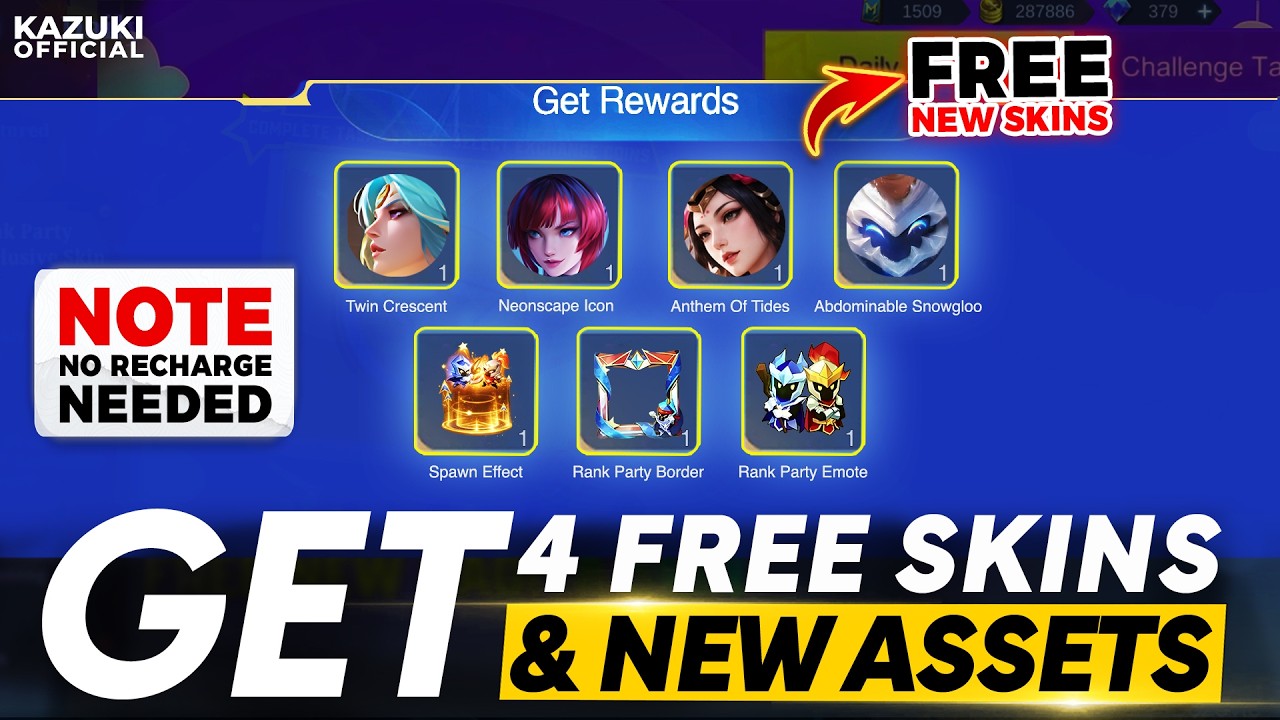HOW TO GET 4 FREE SKINS | NEW GLOO SKIN | KADITA ELITE SKIN & 2 MORE SKIN + OTHER EFFECTS