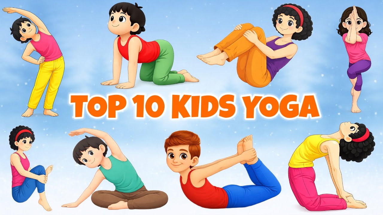 Top 10 Yoga Poses For Kids | Yoga For Kids | Yoga For Children | Kids Yoga | Kids Easy Yoga Poses |