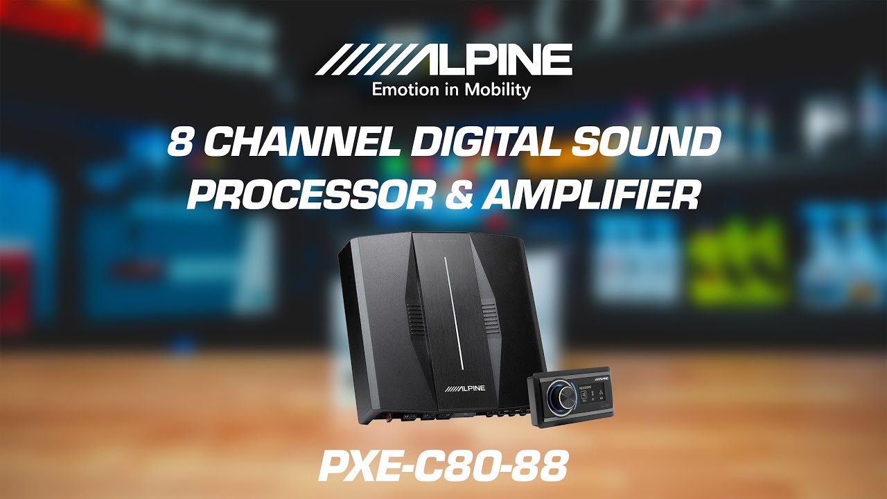 Alpine Australia OPTIM8 PXE-C80-88 | 8 Channel 900W RMS DSP Amplifier | Overview & Features