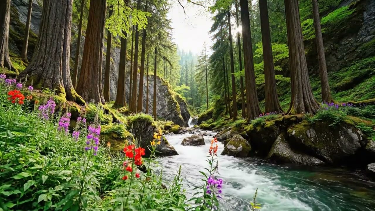 Relaxing Piano Music & Bamboo Water Fountain Healing sleep well good