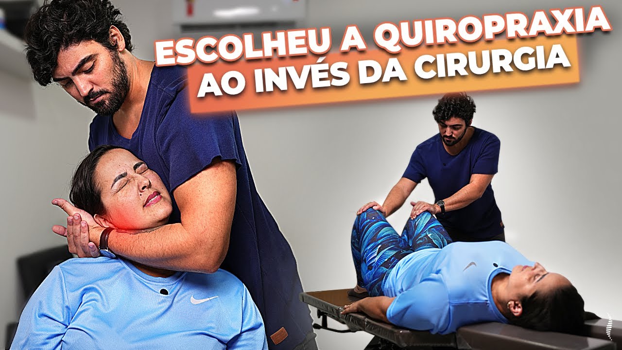 QUIROPRAXIA em mulher com HÉRNIA DE DISCO: Alívio para a cervical e lombar