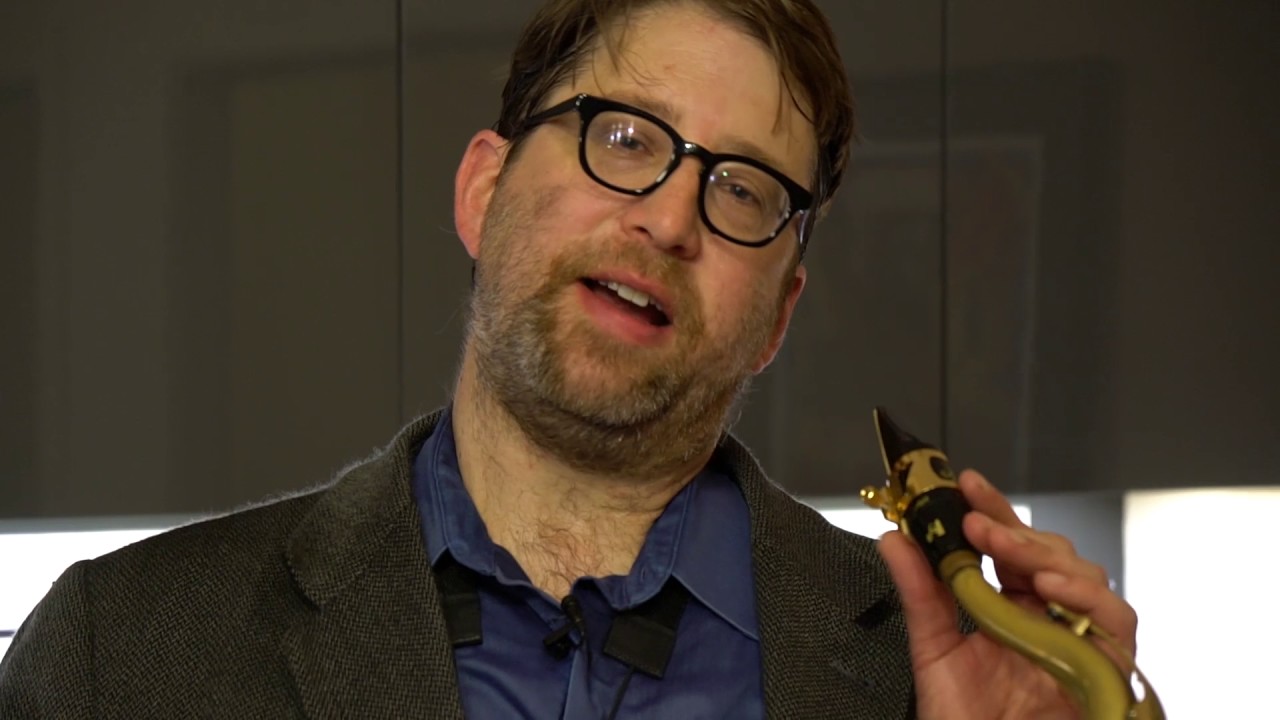 Andrew Bishop visiting the Vandoren Studio in Chicago