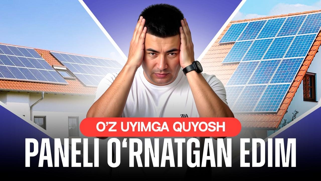 🏠Oʻz uyimga oʻrnatgan quyosh panellari haqida batafsil | Solar Pro 2025 | Tel: 93 640 00 66