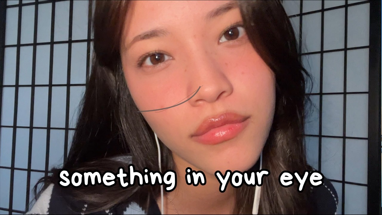 ASMR Personal Attention Roleplay 🩵 Slow Hand Movements & Mouth Sounds 🫧Something in Your Eye