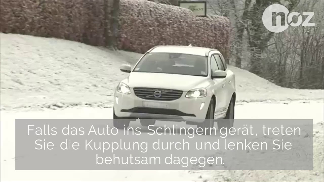 Autofahren im Winter: Acht Tipps bei Gl&auml;tte