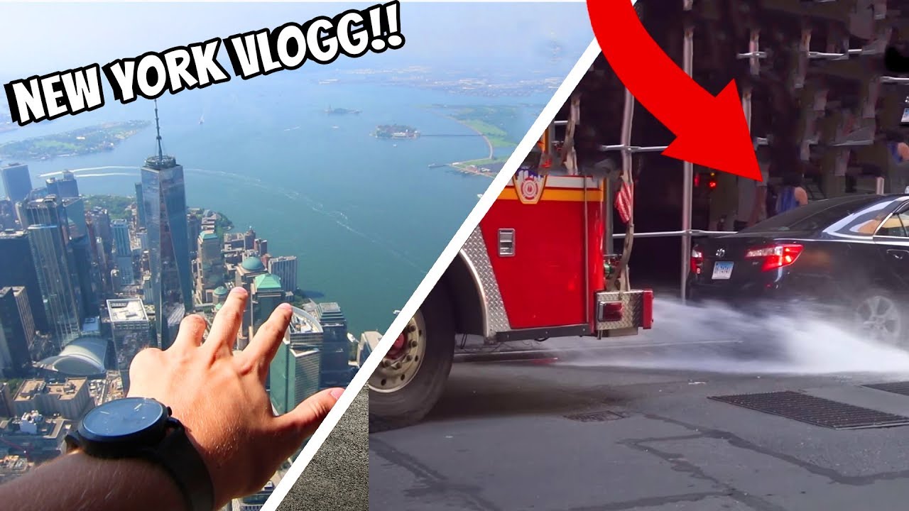 FLYGER HELIKOPTER ÖVER NEW YORK & POLISEN FÖRSTÖR EN SNUBBES BIL