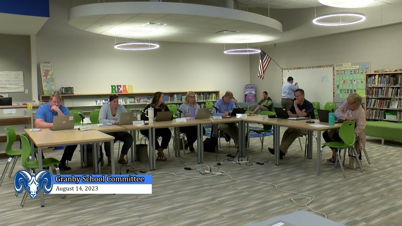 GRANBY MA School Committee 8-15-23