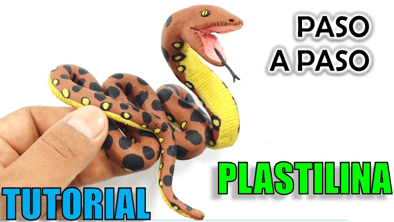 ✅ COMO HACER UNA SERPIENTE ANACONDA BOA DE PLASTILINA ✅ MI MUNDO DE PLASTILINA - MY CLAY WORLD