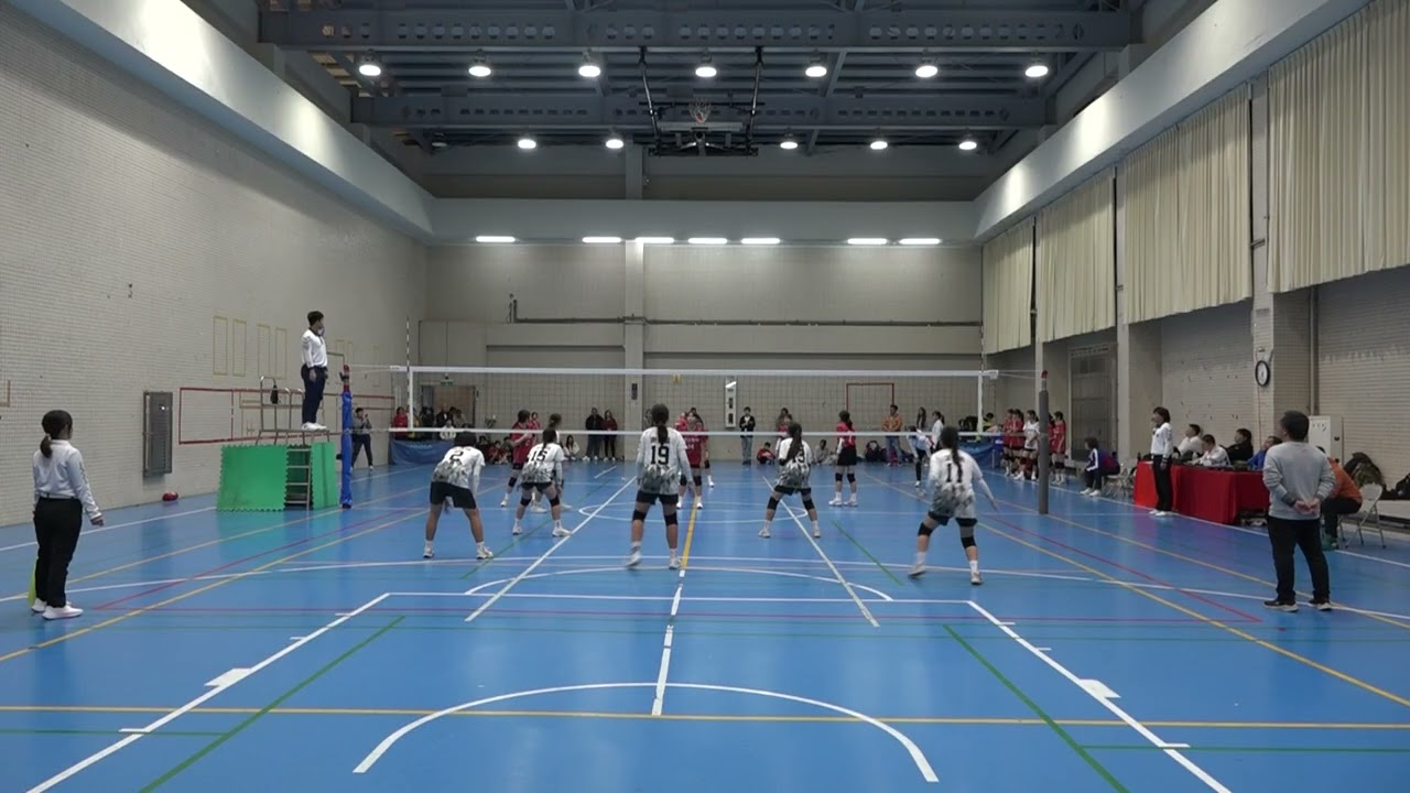 20260127 排球國女乙北區複賽竹縣忠孝：新北聖心 第三局 15：13