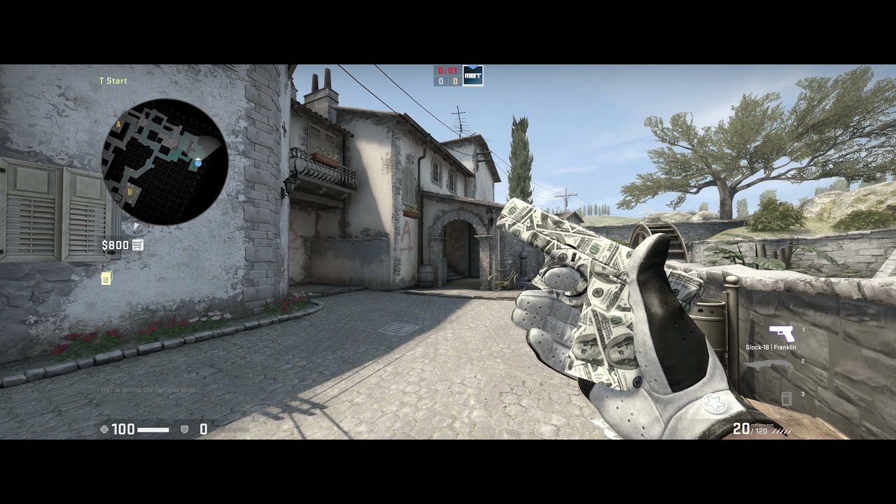 Glock 18 Franklin Factory New Showcase CS:GO (3440x1440 res 21:9)
