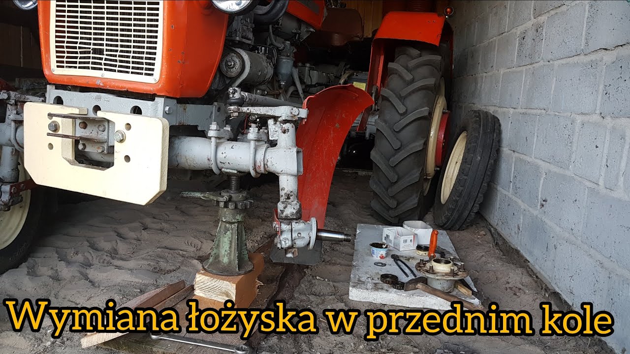 Wymiana łożysk w przednim kole ursus c 330