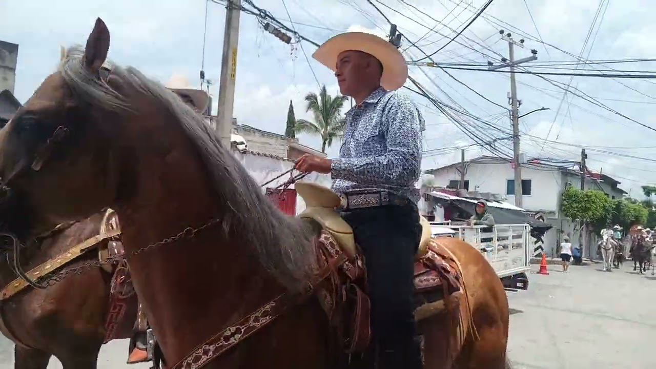 Y llegó la caballería a festejar el día  del santo Santiago Apóstol en Temixco Mor.
