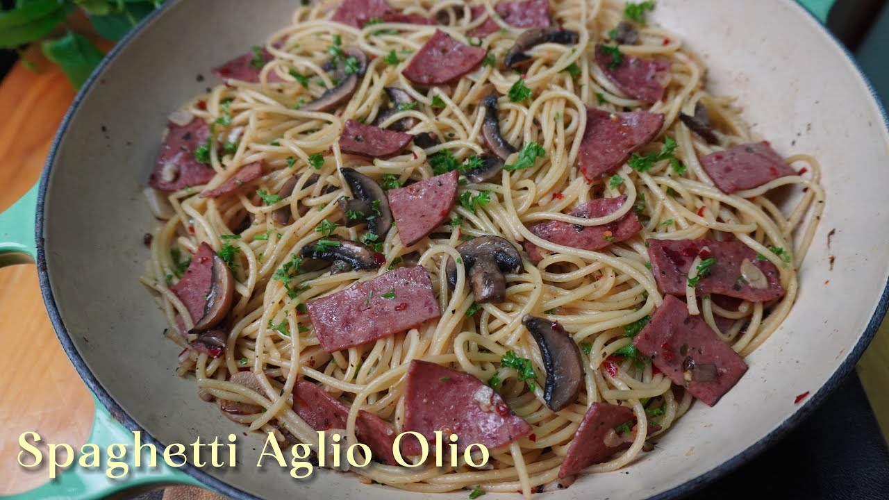 Spaghetti Aglio Olio | ringkas, cepat dan sedap beraroma