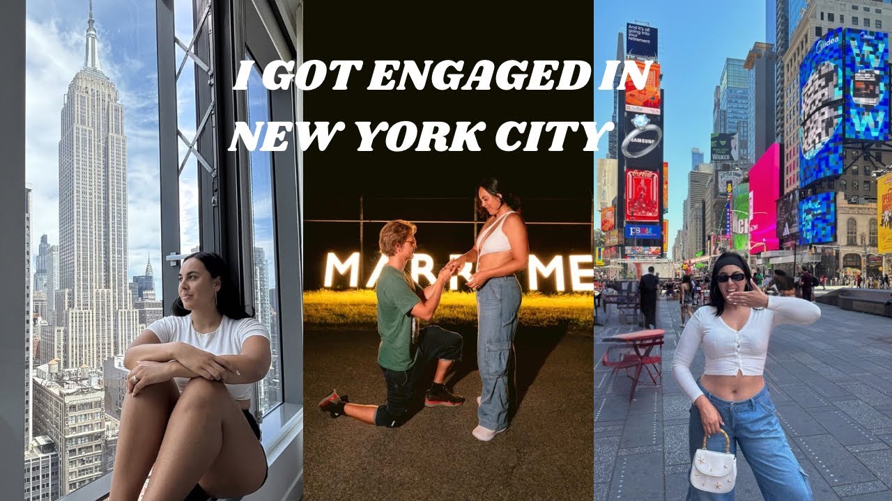 I got engaged in NYC! 