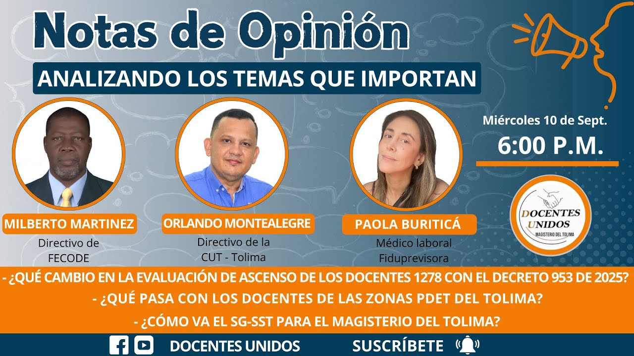 Notas de Opini&oacute;n, Septiembre 10 de 2025