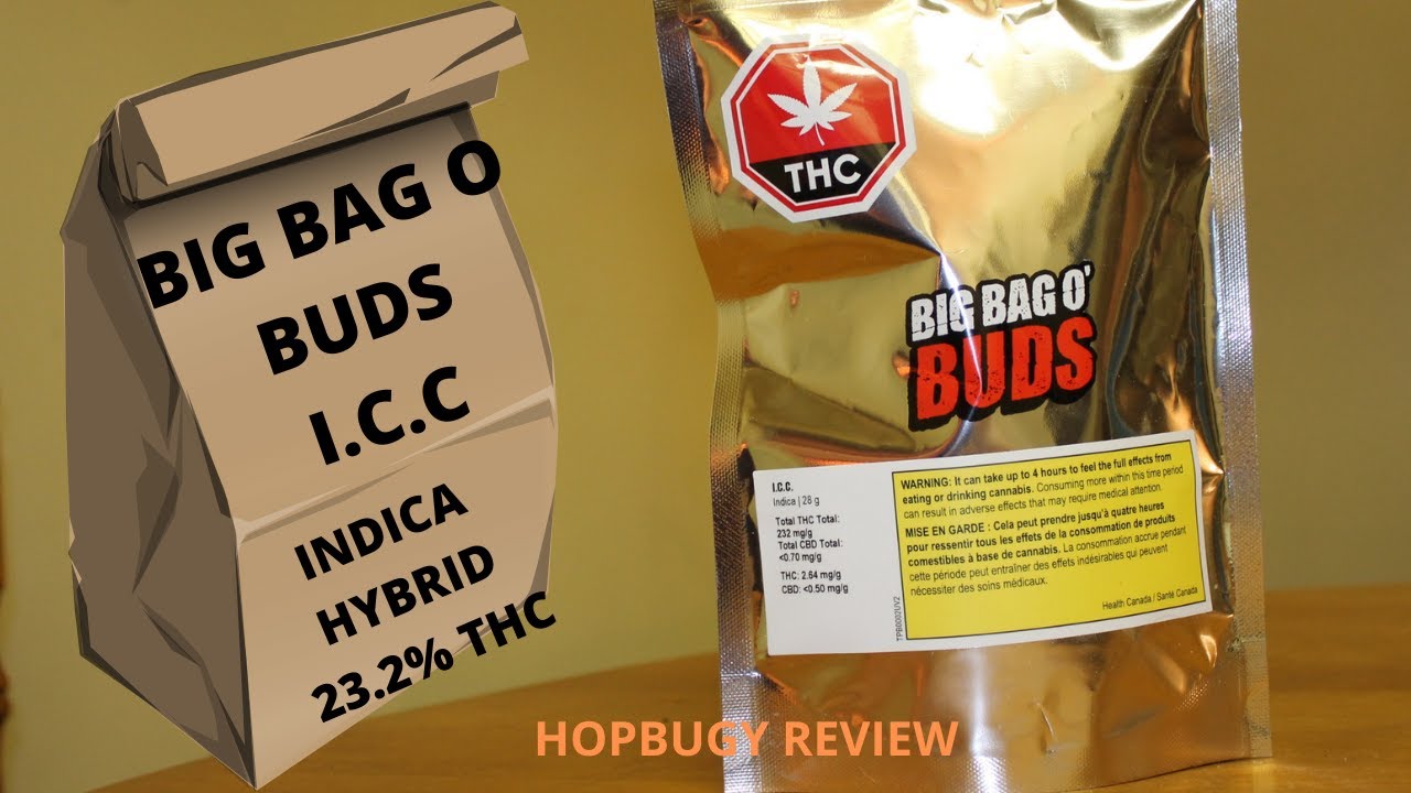 Big Bag O Buds Ice Cream Cake 23% thc indica hybrid Pot Review