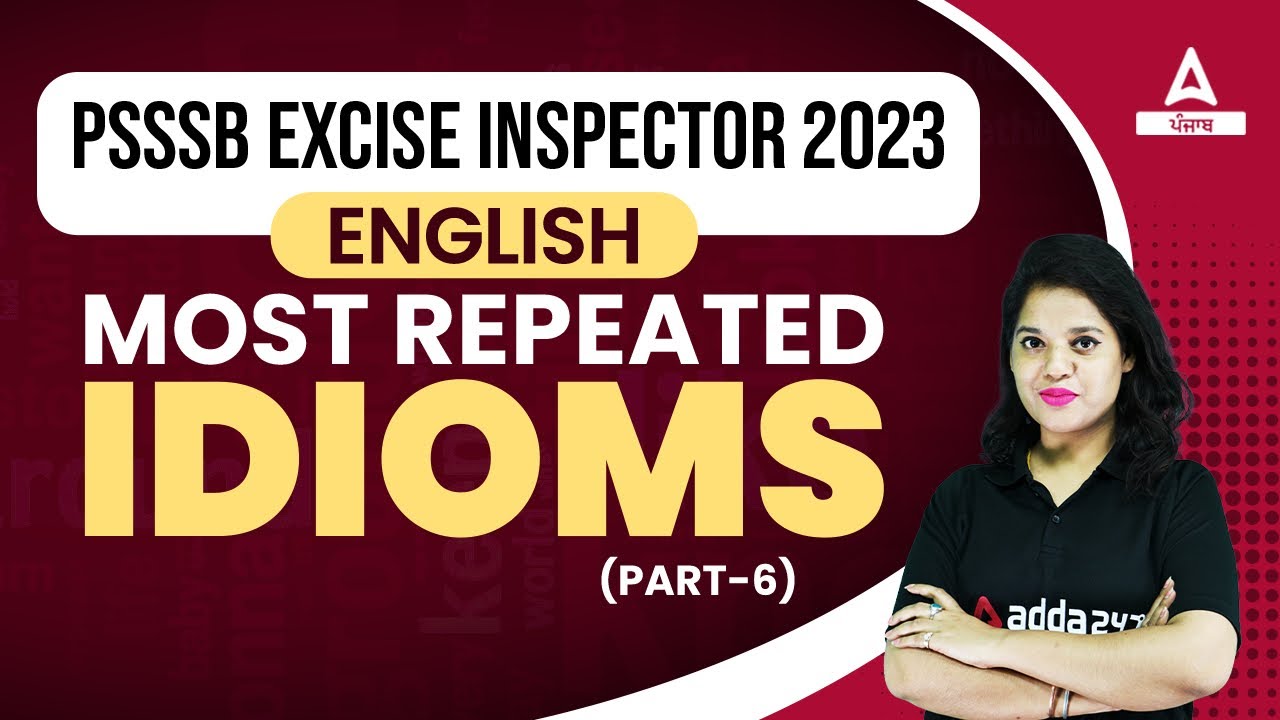 Punjab Excise Inspector 2023 | English | Most Repeated Idioms #6