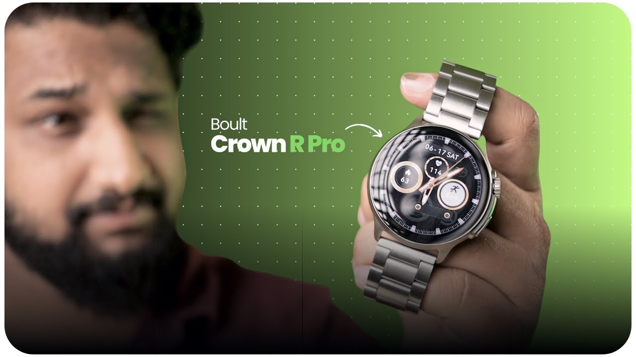 Boult Crown R Pro: The Ultimate AMOLED Smartwatch with Zinc Alloy Frame🔥
