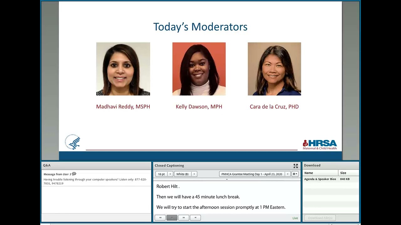 PMHCA 2020 All-Awardee Virtual Meeting Day 1