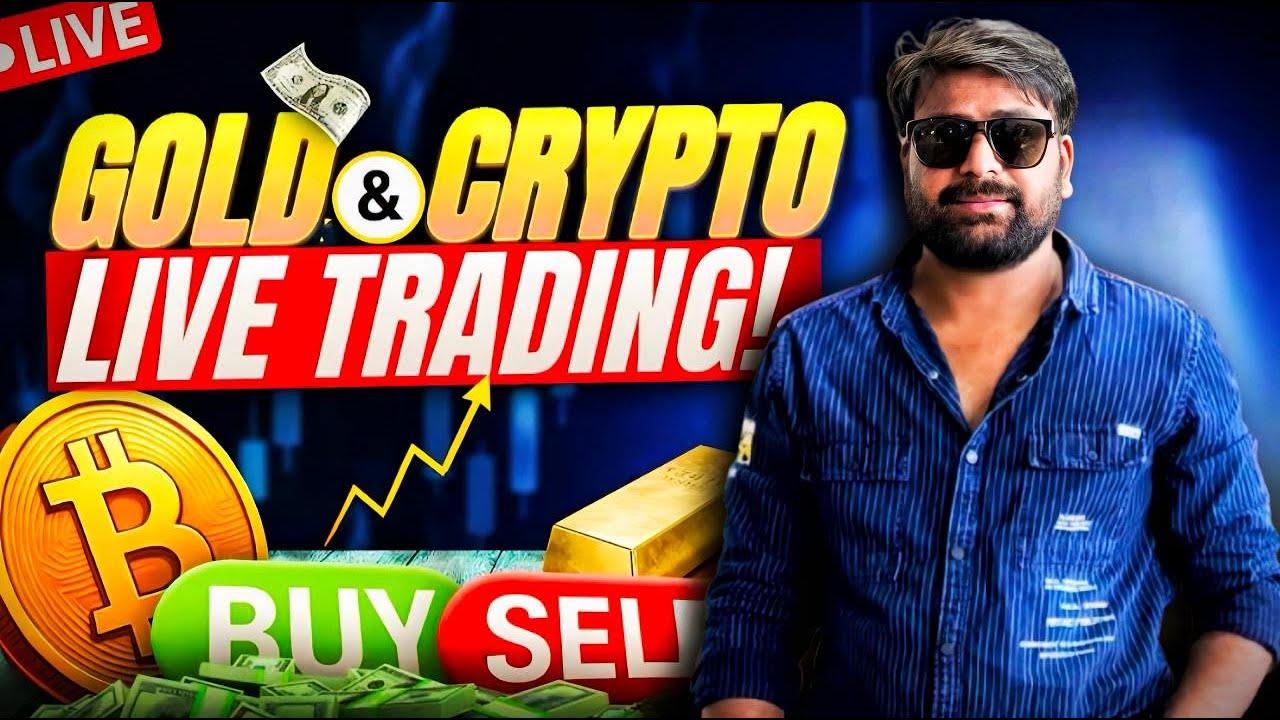 Crypto live trading, live Market Analysis for Gold and Crypto | Hindi 15 january
